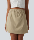 Tube Stretchy Poplin Casual Tank Top — Fields of Rye — view 2