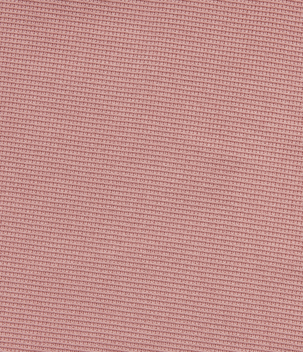 Square Neck Waffle Casual Tapered Dungarees with Pockets — Ash Rose — view 7