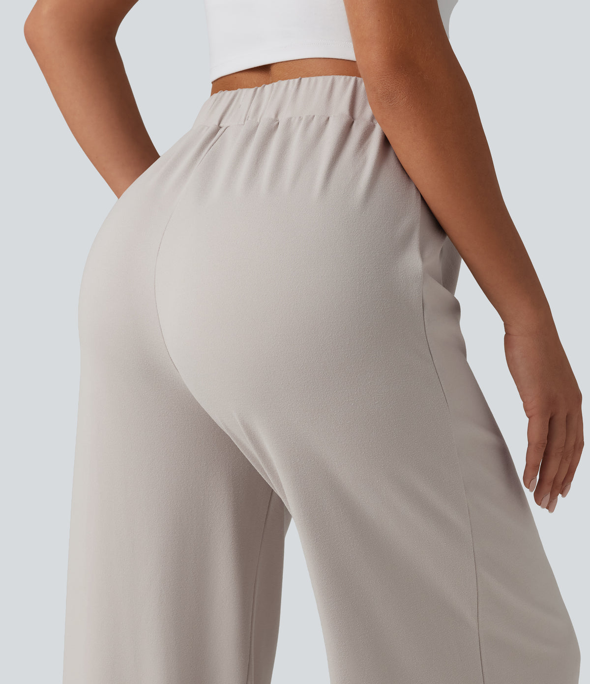 High Waisted Baggy Lounge Trousers — Wind Chime — view 5
