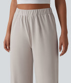 High Waisted Baggy Lounge Trousers — Wind Chime — view 4
