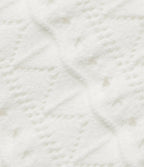 High Waisted 2-in-1 Open Knit Mini Casual Sweater Skirt with Pockets-Longer Length — White — view 8