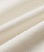 Asymmetric Mid Rise Pleated Casual Linen-Feel Baggy Trousers with Pockets — Marshmallow — view 4