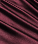 High Waisted Drawstring Ruched Satin Casual Shorts with Pocket — Zinfandel — view 7