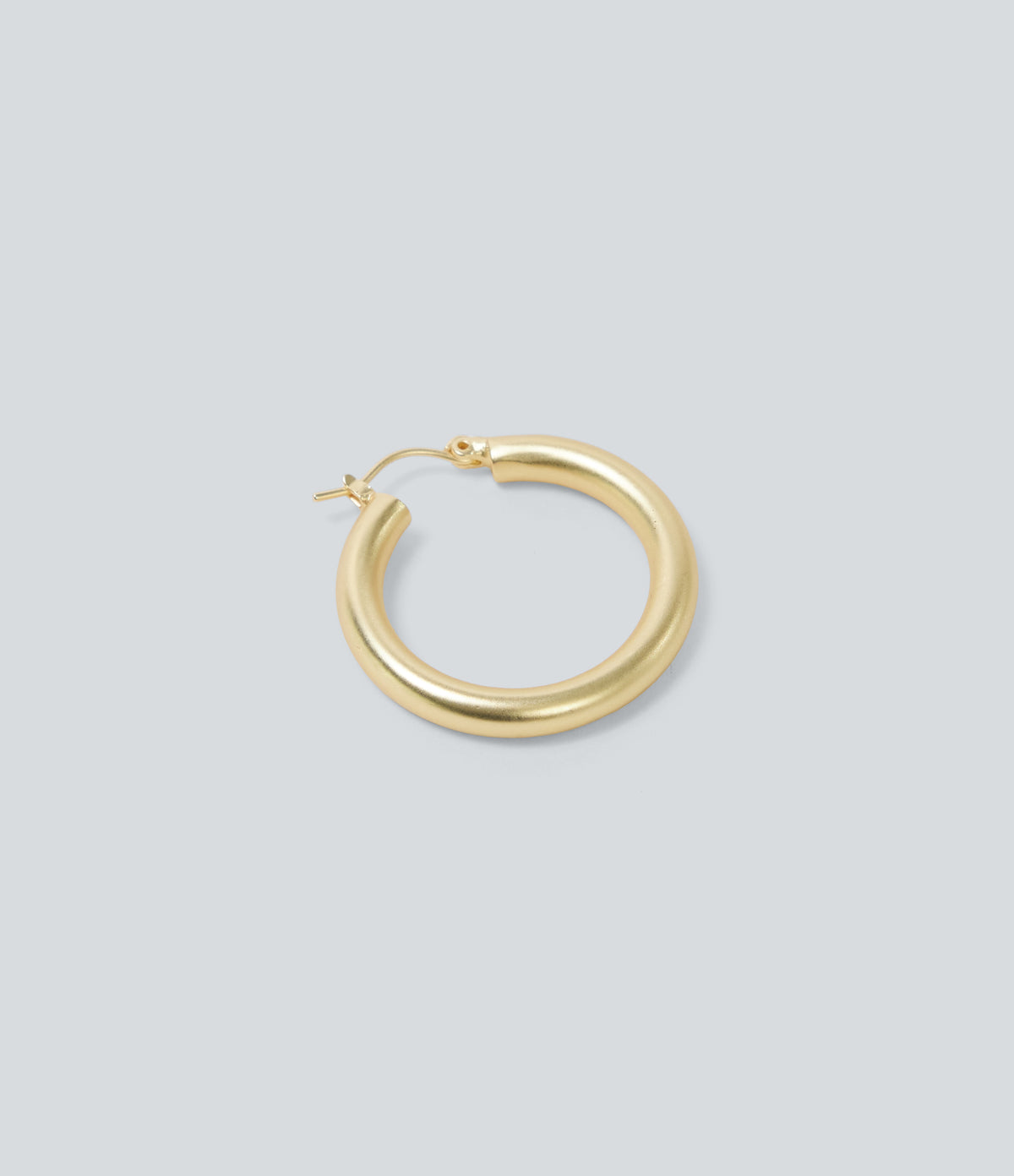 Copper Hoop Earrings — Gold — view 2
