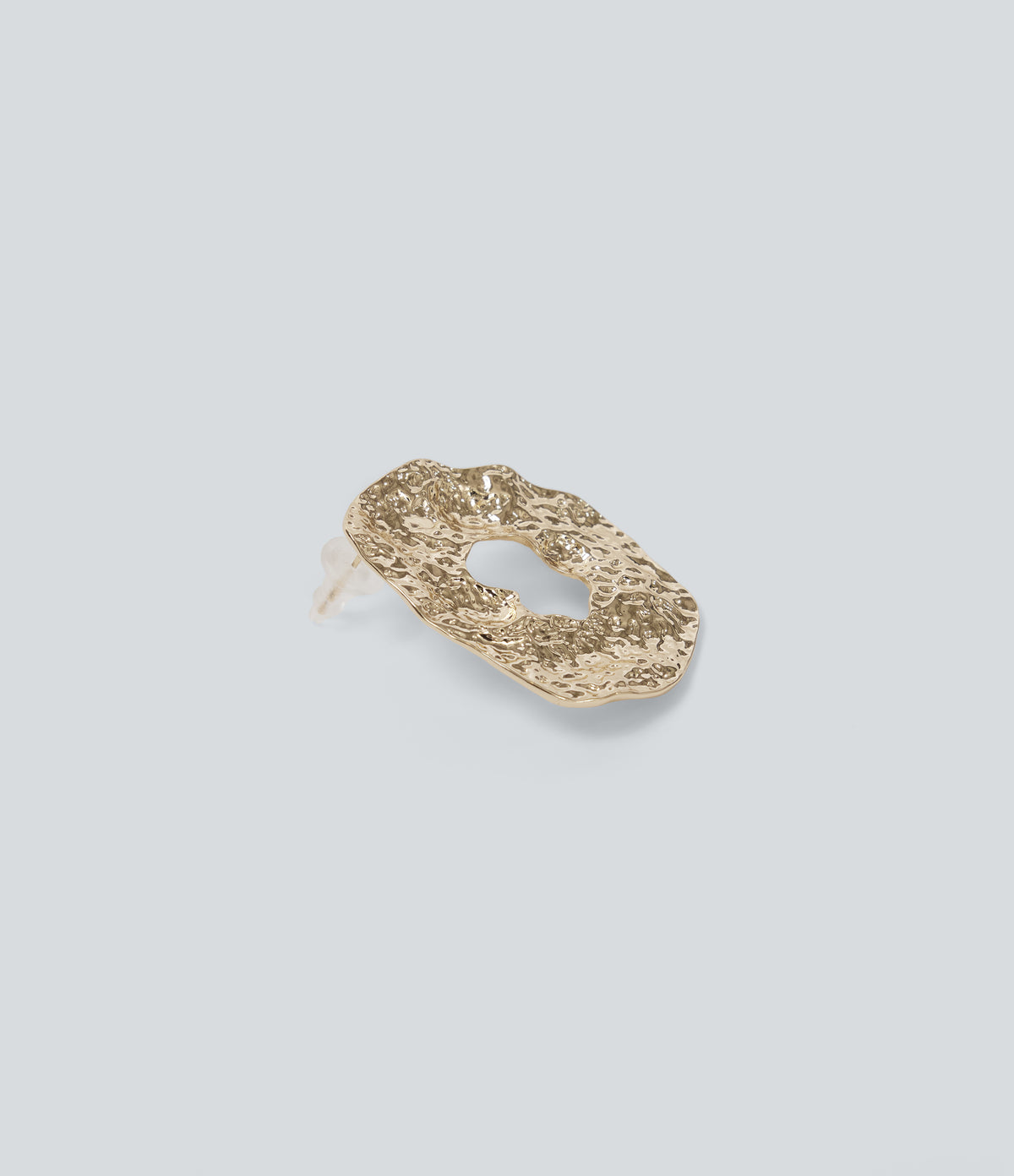 Alloy Hollow Irregular Circle Earrings — Gold — view 2