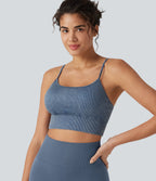 OneForm Seamless Flow Low Support Washed Workout Sports Bra — Wild Wind — view 1
