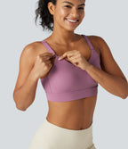 Medium Support Molded Spacer Training Sports Bra — Moonlite Mauve — view 7