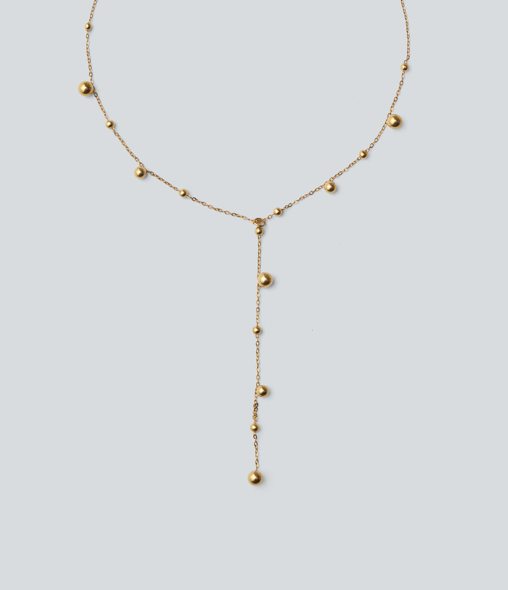 Stainless Steel Necklace — Gold — view 2