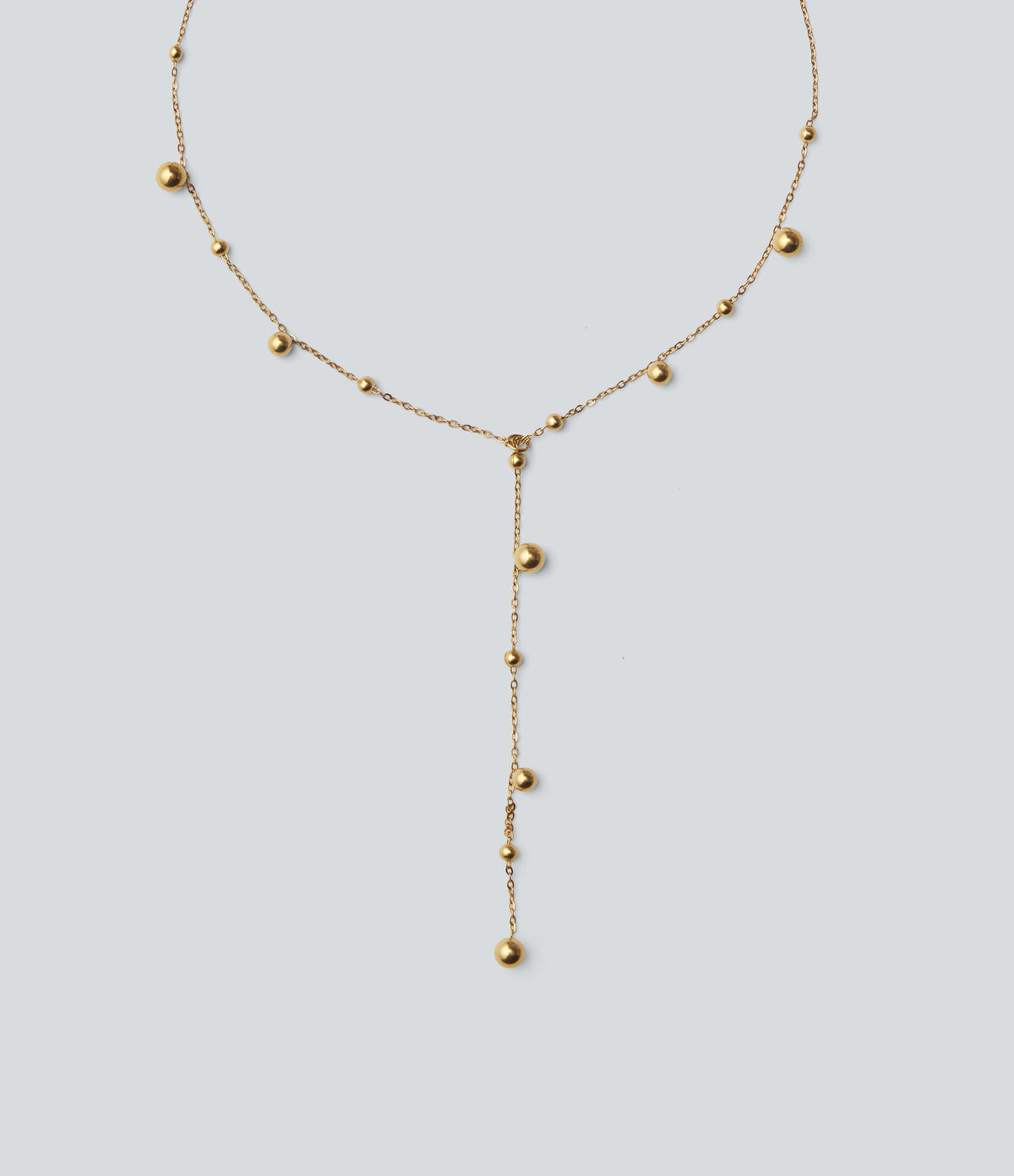 Stainless Steel Necklace — Gold — view 2