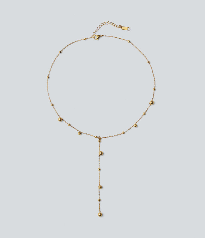 Stainless Steel Necklace — Gold — view 1