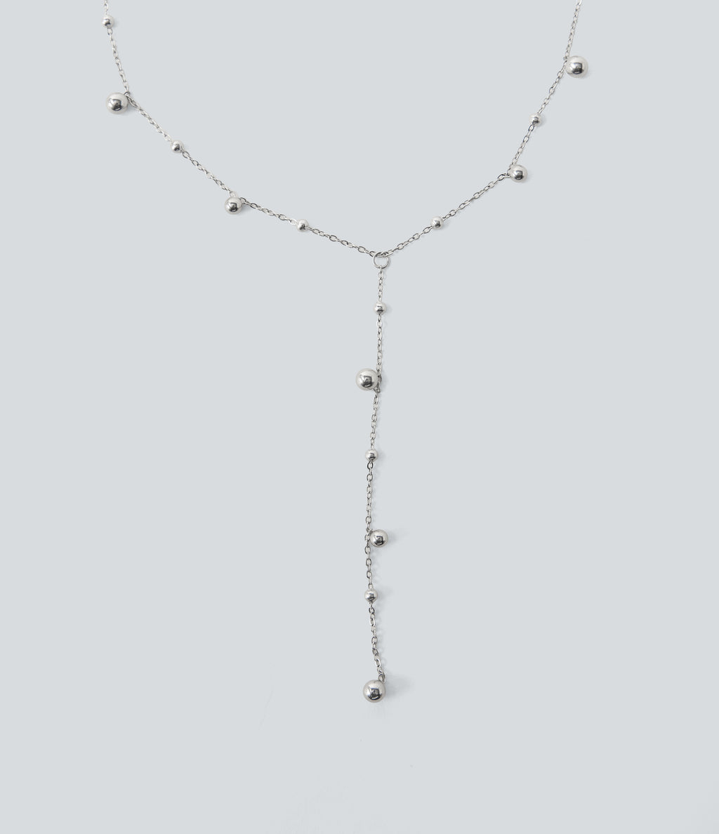 Stainless Steel Necklace — Silver — additional view