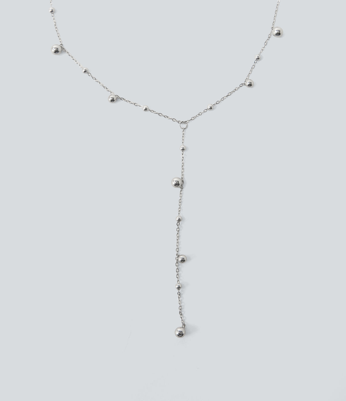 Stainless Steel Necklace — Silver — additional view