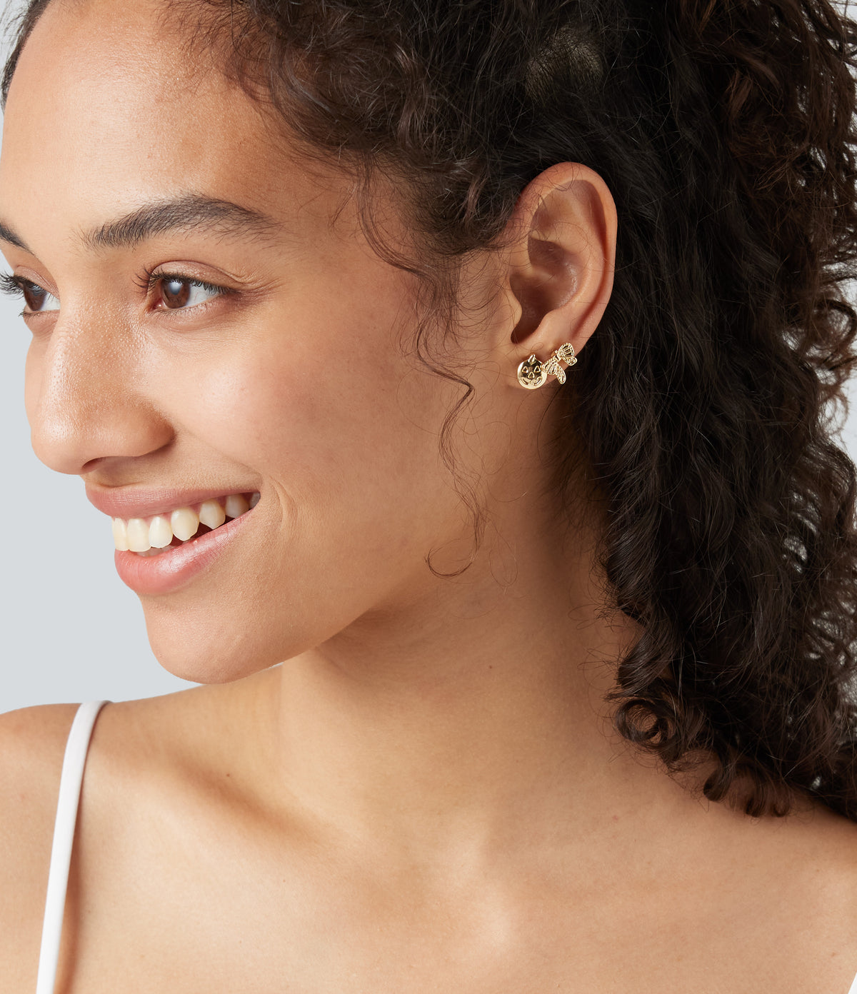 6 Pairs Earrings Set — Gold — view 4