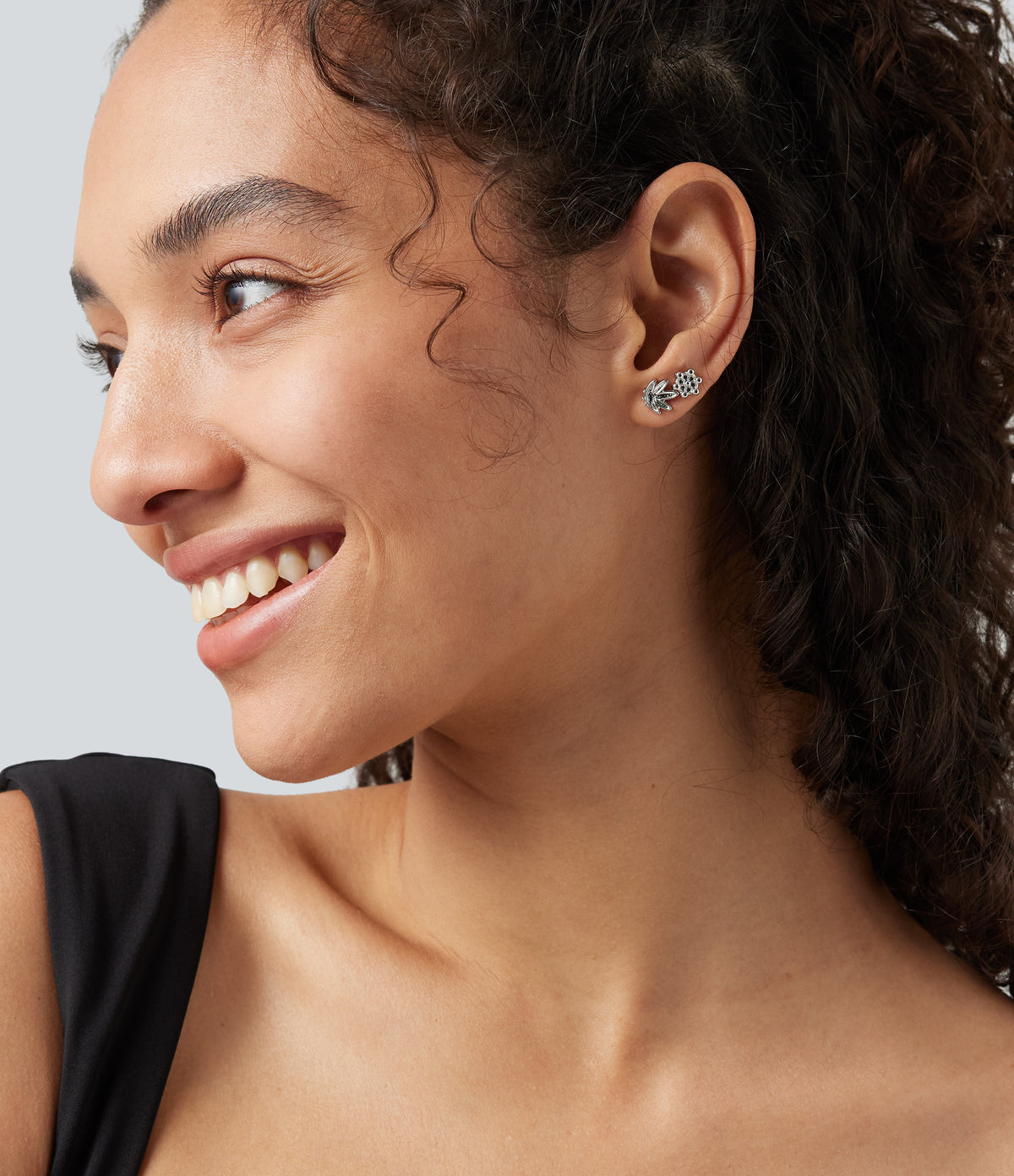 6 Pairs Earrings Set — Silver — additional view