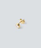Rhinestone Earrings — Gold — view 2