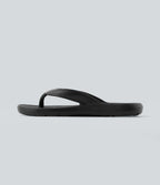 Plain Flip Flops — Black — view 3