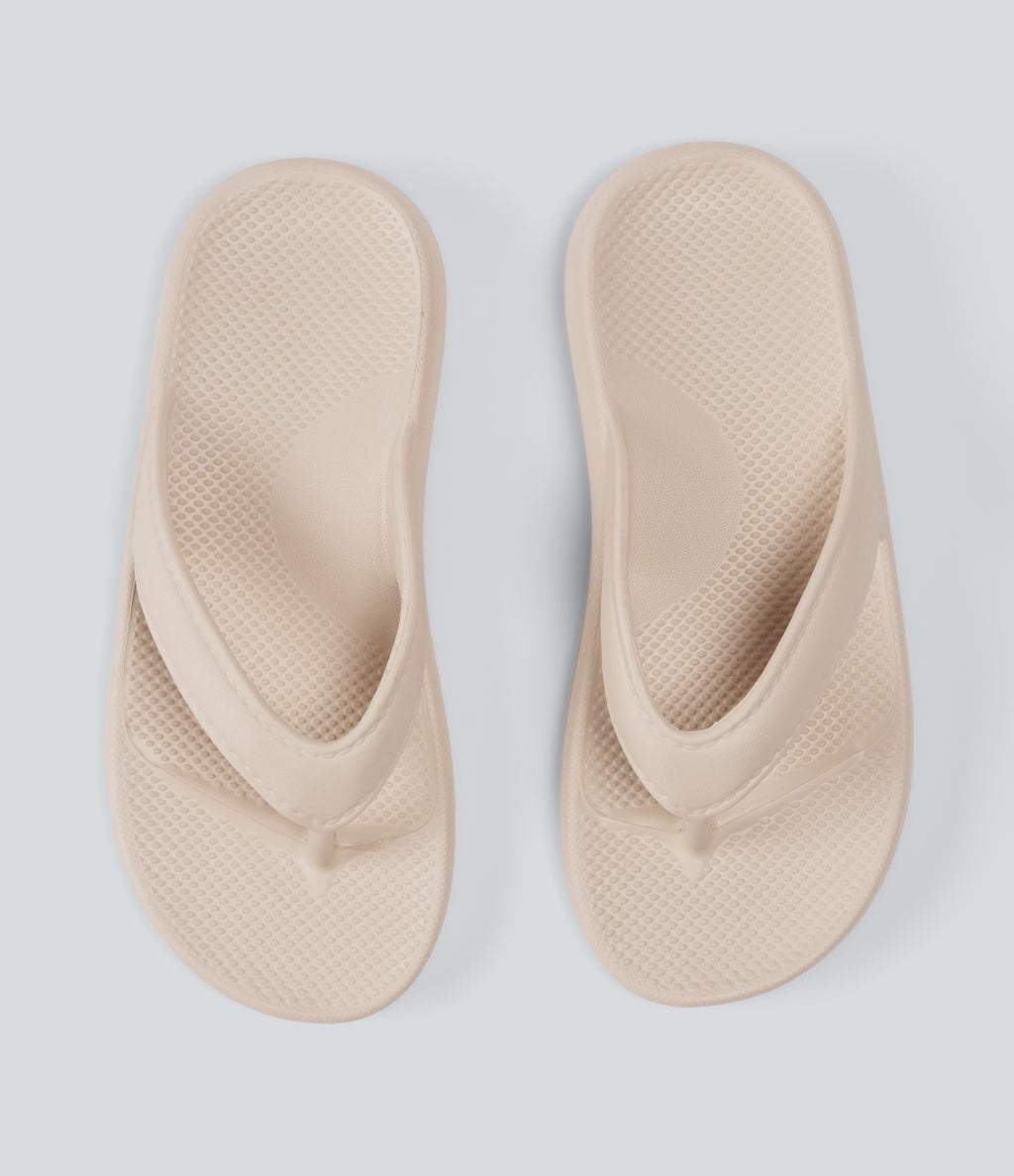 Plain Flip Flops — Champagne — view 6