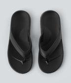 Plain Flip Flops — Black — view 1