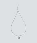 Sun Pendant Necklace — Silver — view 1