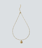 Sun Pendant Necklace — Gold — view 4