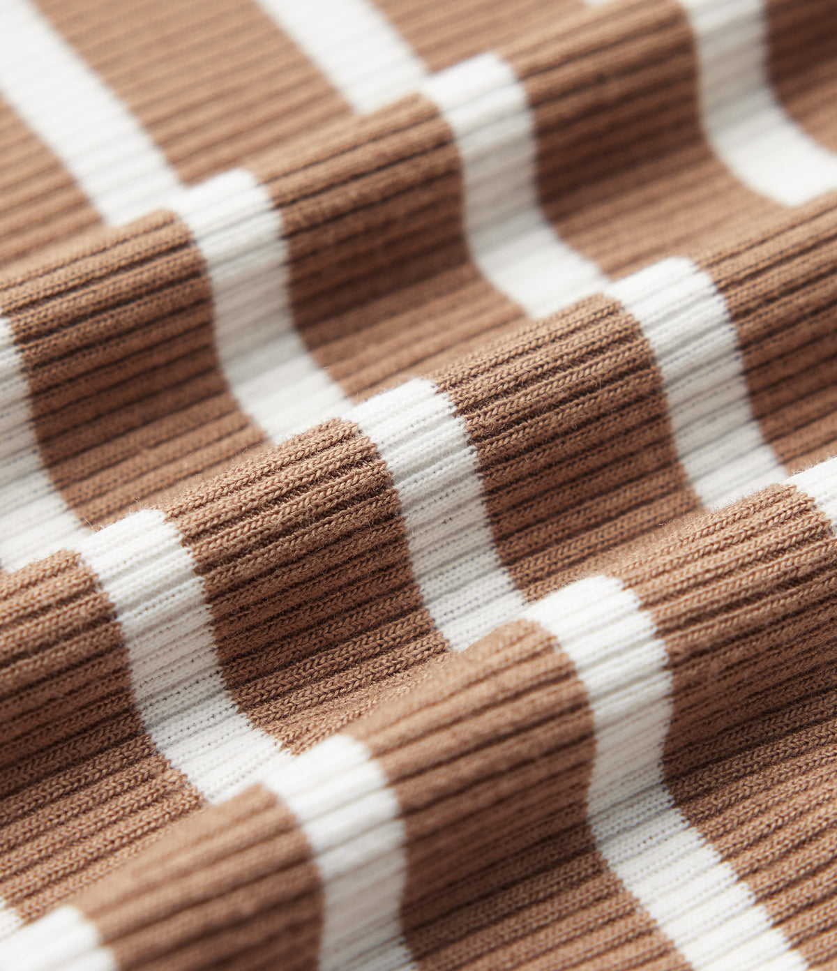 Ribbed Knit One Shoulder Sleeveless Stripe Maxi Casual Dress with Pocket — Birch Stripe — view 8