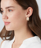 Square Earrings — Gold — view 3