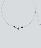 Cross Necklace — Silver — additional view