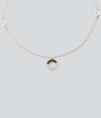 Ring Pendant Necklace — Gold — view 2