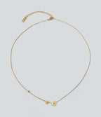 Floral Pendant Necklace — Gold — view 1
