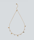 Leaves Pendant Necklace — Gold — view 1
