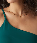 Leaves Pendant Necklace — Gold — view 3