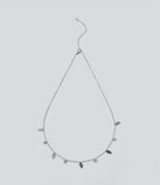 Leaves Pendant Necklace — Silver — view 4