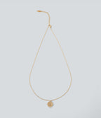 Sun Pendant Necklace — Gold — view 1