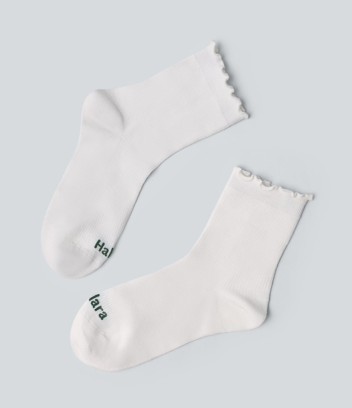 Lettuce Trim Mid-Calf Length Socks — White — view 1
