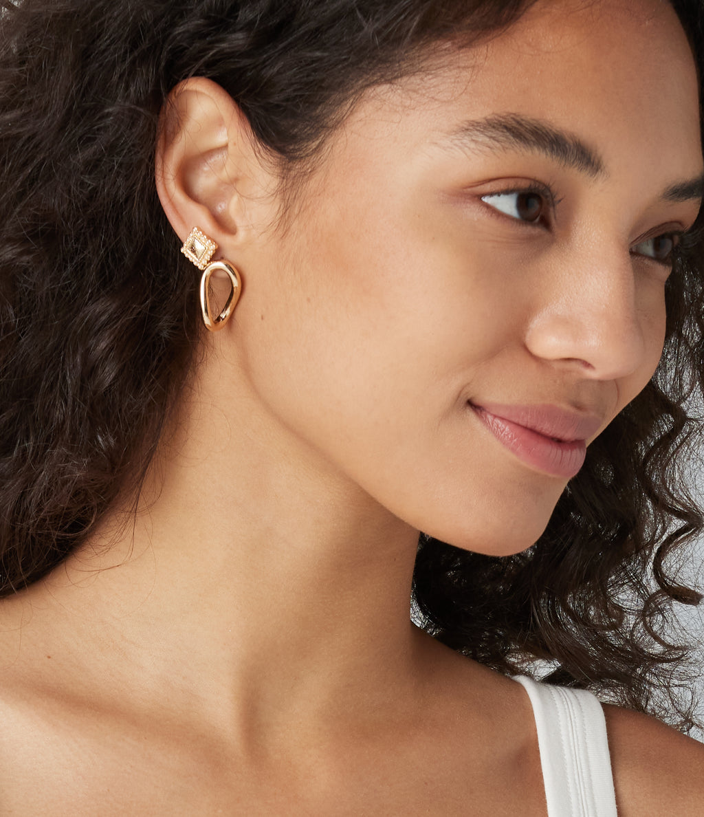 Alloy Earrings Set — Gold — view 3