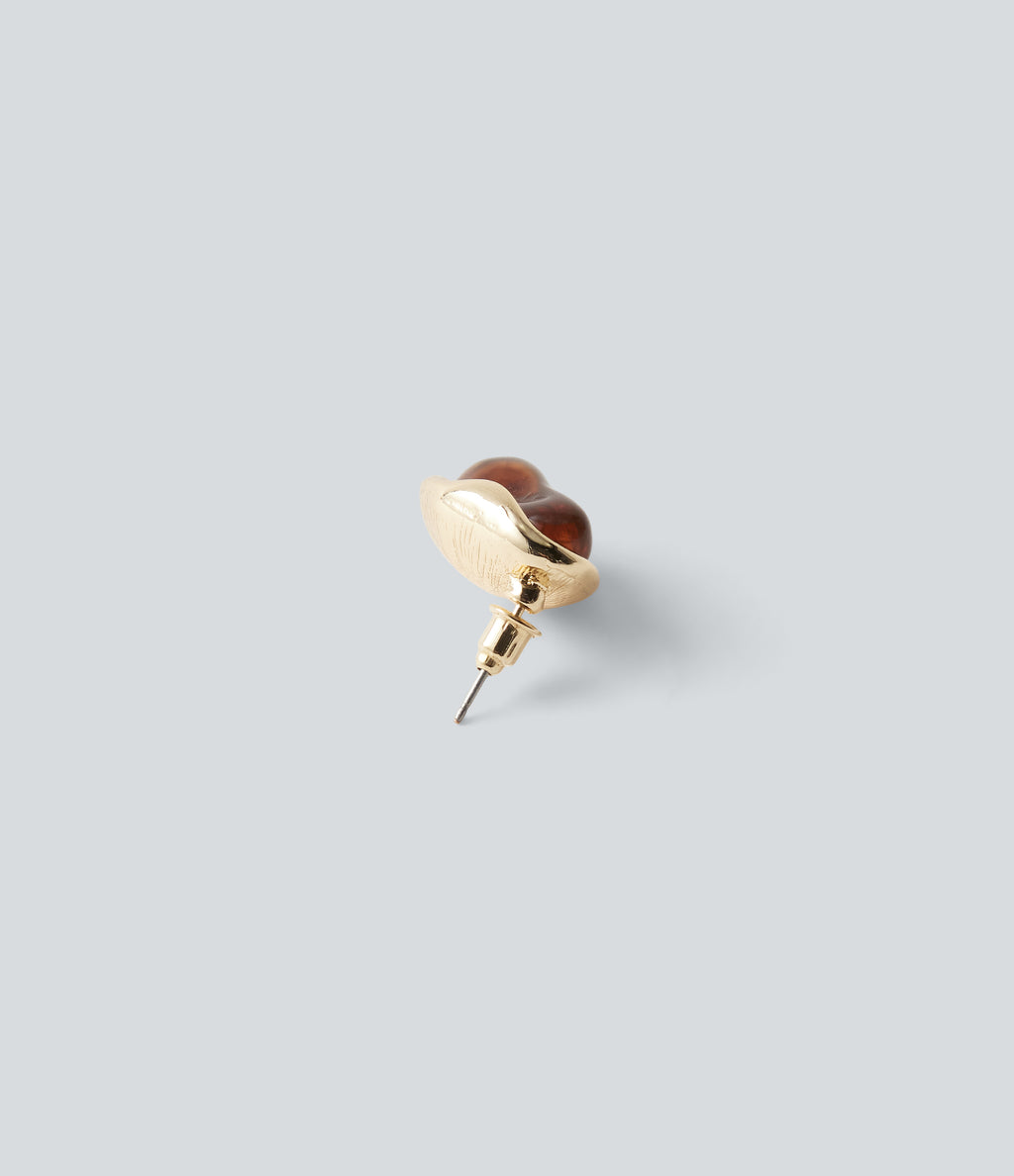 Alloy Stone Earrings — Gold — view 2