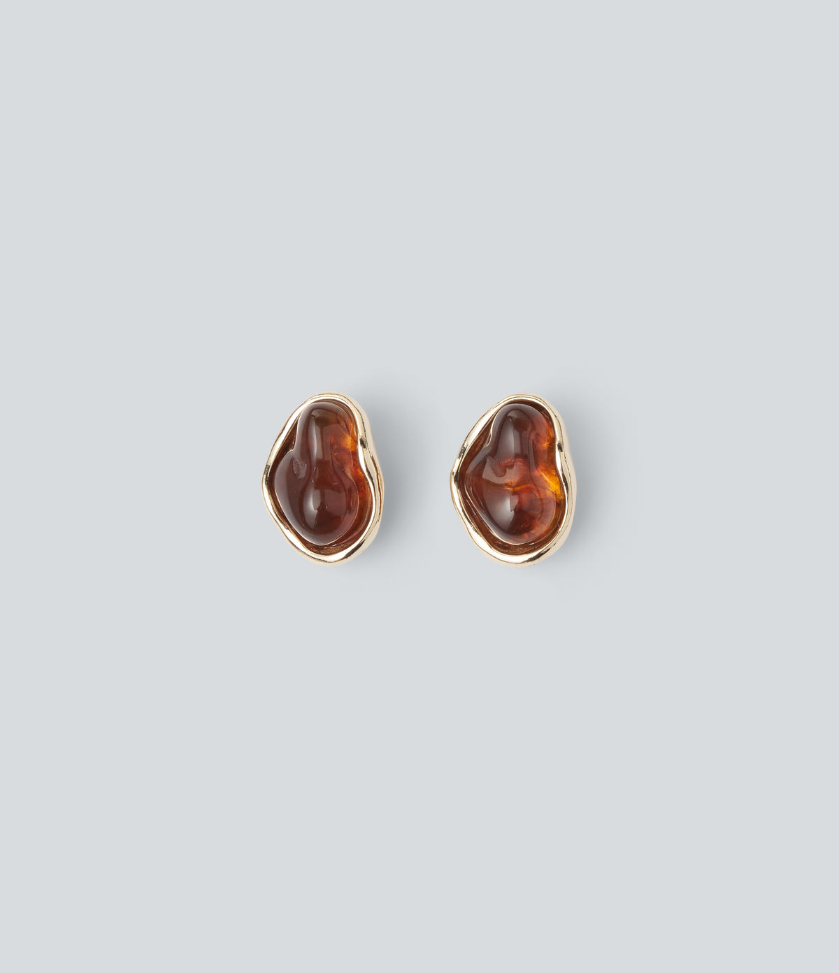 Alloy Stone Earrings — Gold — view 1