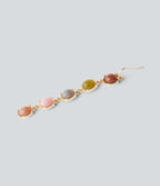 Colorful Stone Drop Earrings — Gold — view 2