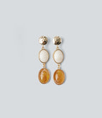 Alloy Resort Style Stone Earrings — Gold — view 4