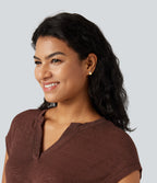 Heart-Shaped Earrings — Gold — view 3