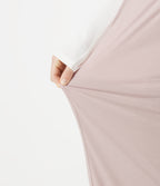 Mid Rise Drawstring Lounging Baggy Pants with Pockets — Soft Petal Heather — view 5