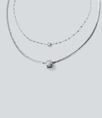 Pendant Necklace Set — Silver — additional view