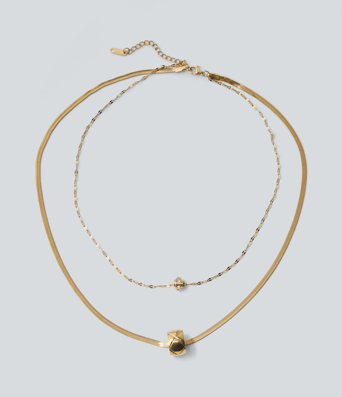 Pendant Necklace Set — Gold — view 1