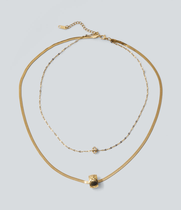 Pendant Necklace Set — Gold — view 1