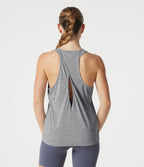 U Neck Cut Out Yoga Tank Top — Stone Drift — view 4