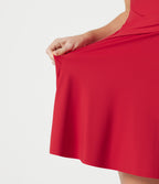 Airy Built-in Bra 2-in-1 InstantCool Mini Tennis Active Dress with Pockets DD-F Cups-Edition — Toreador — view 8