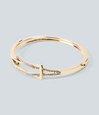 Zinc Alloy Rhinestone Bracelet — Gold — view 1