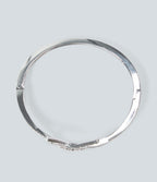 Zinc Alloy Rhinestone Bracelet — Silver — additional view