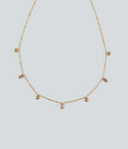 Stainless Steel Plain Necklace — Gold — view 2