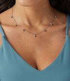 Stainless Steel Plain Necklace — Silver — additional view
